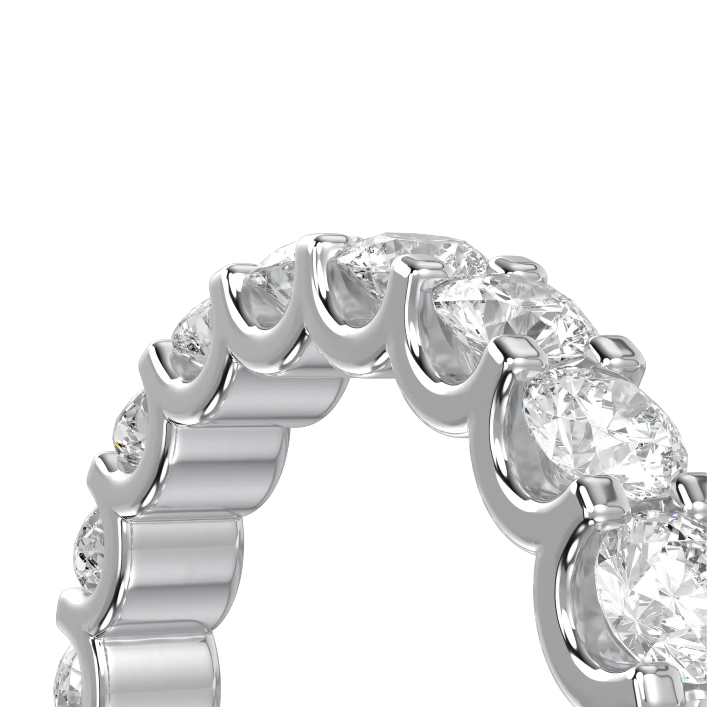 1.00cts Platinum Eternity ring from Blacklock's Classic collection — detail view