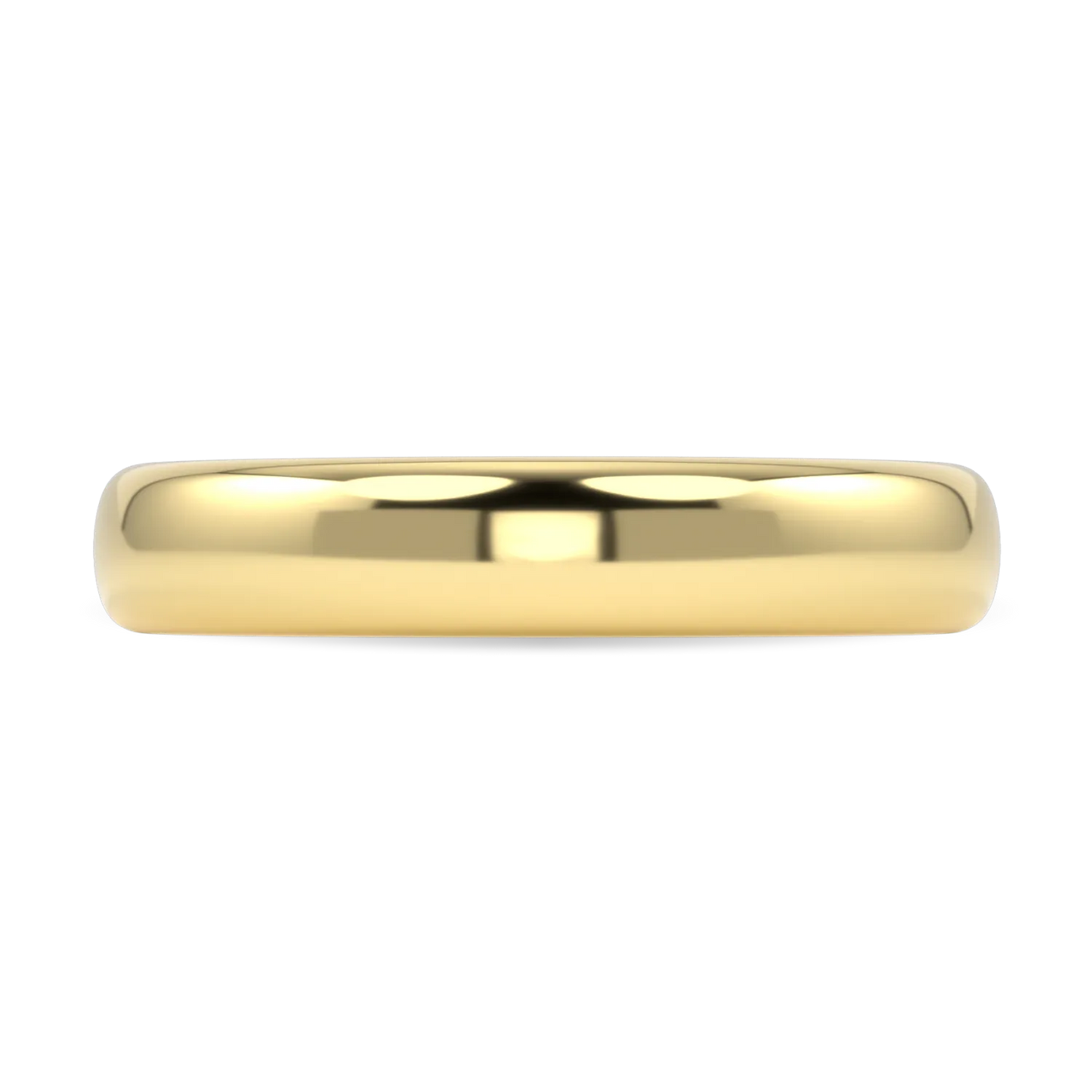 Cove collection 4mm wedding band set in 18ct Yellow Gold, Blacklock Jewellery — detail view