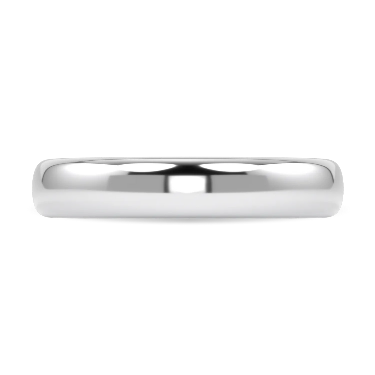 4mm Platinum wedding band from Blacklock's Cove collection — detail view