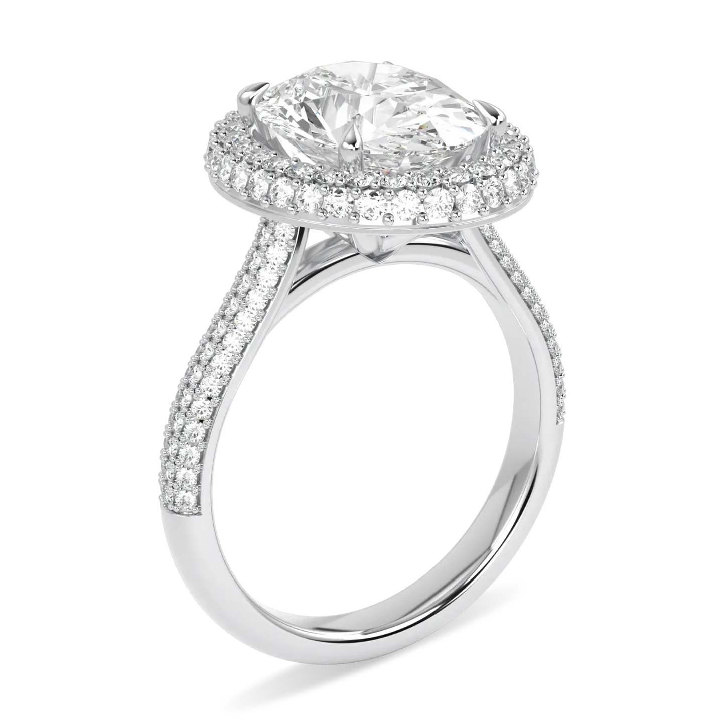3.02cts Platinum Diamond ring from Blacklock's High Jewellery collection — detail view