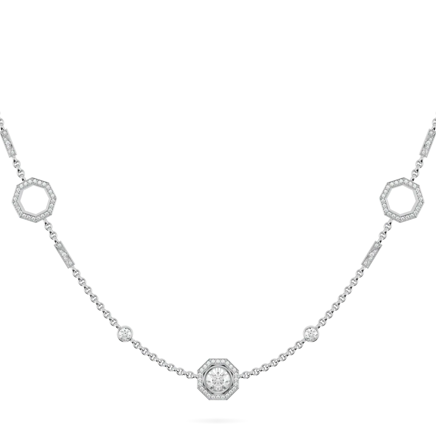 Diamond Long Chain by Blacklock Jewellery, Brilliance 40 collection
