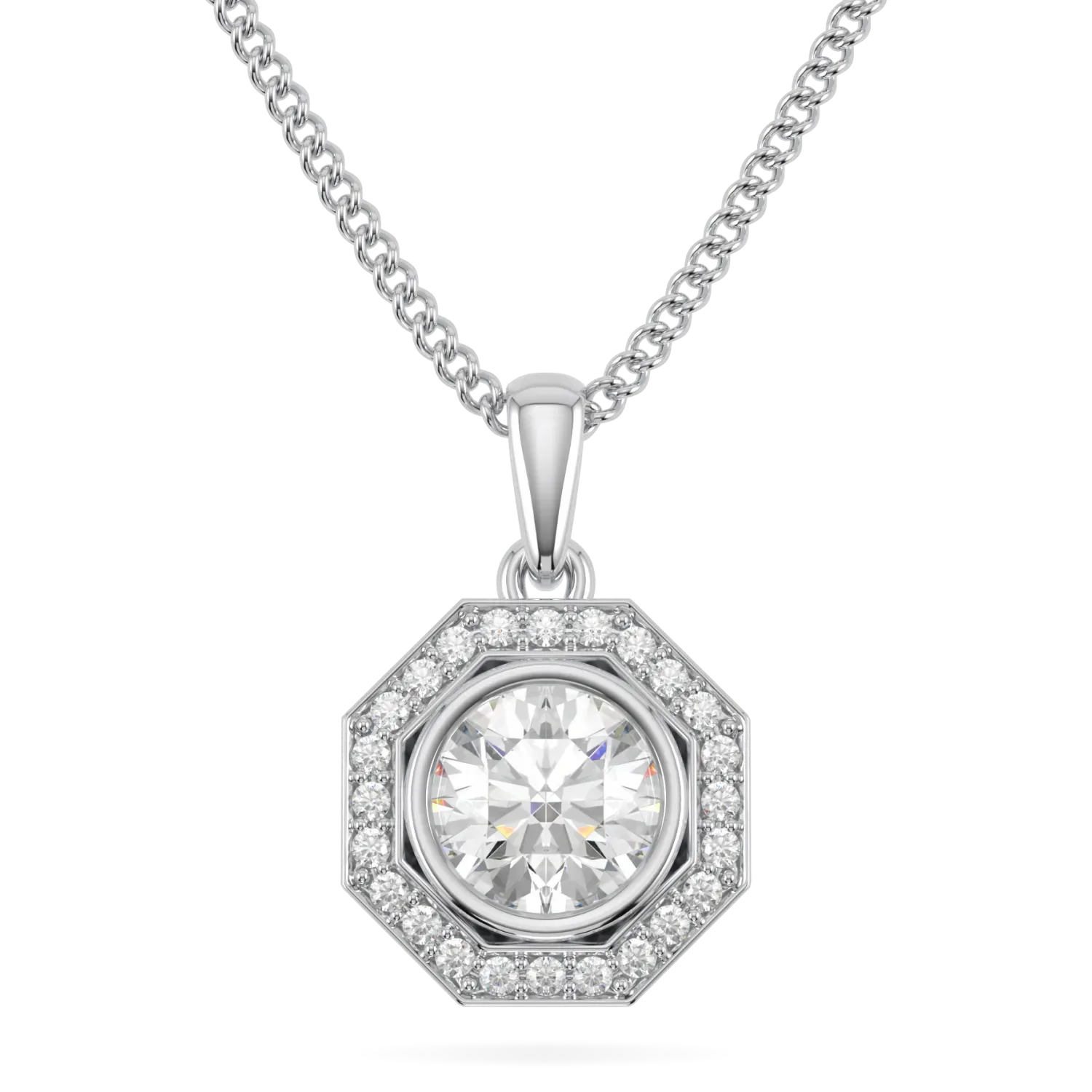 Platinum Diamond haslo solitaire pendant from Blacklock's Brilliance 40 collection