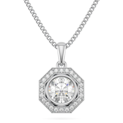 Platinum Diamond haslo solitaire pendant from Blacklock's Brilliance 40 collection