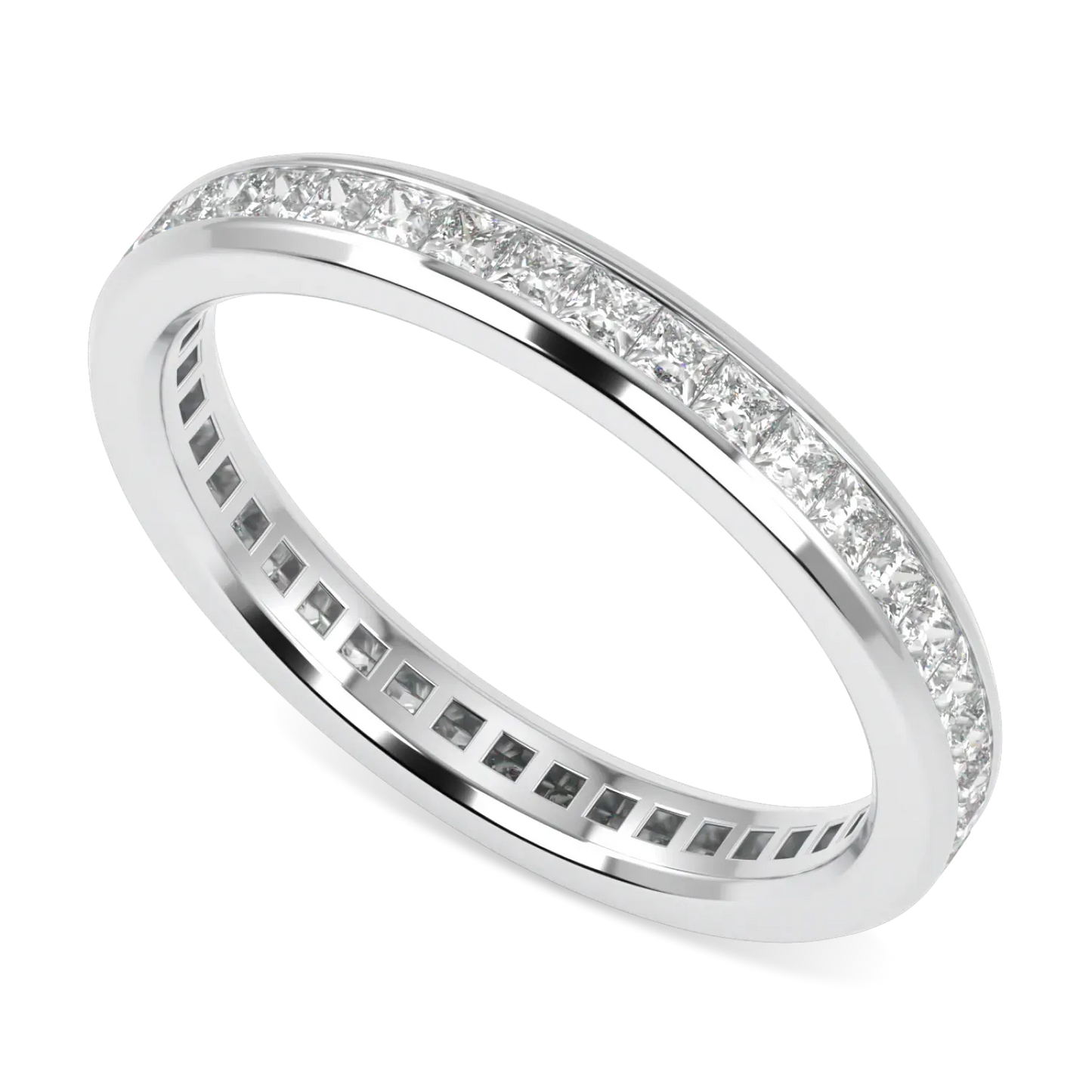 Brilliance 40 Platinum Full Diamond Band by Blacklock Jewellery, Brilliance collection