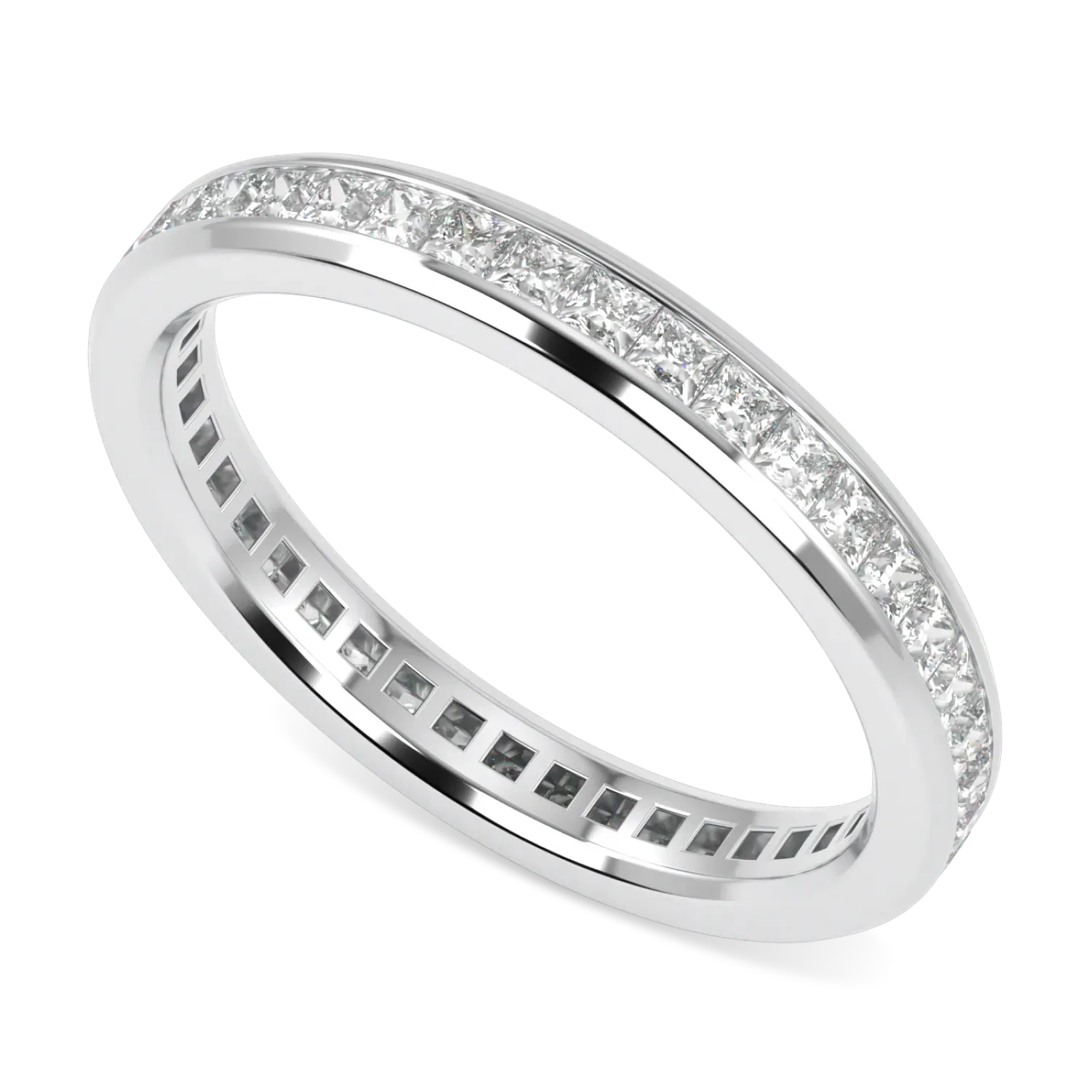 Brilliance 40 Platinum Full Diamond Band by Blacklock Jewellery, Brilliance collection