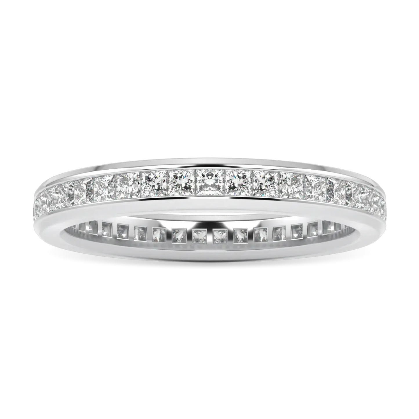 Blacklock Brilliance 40 collection Full Diamond band in Platinum — side view