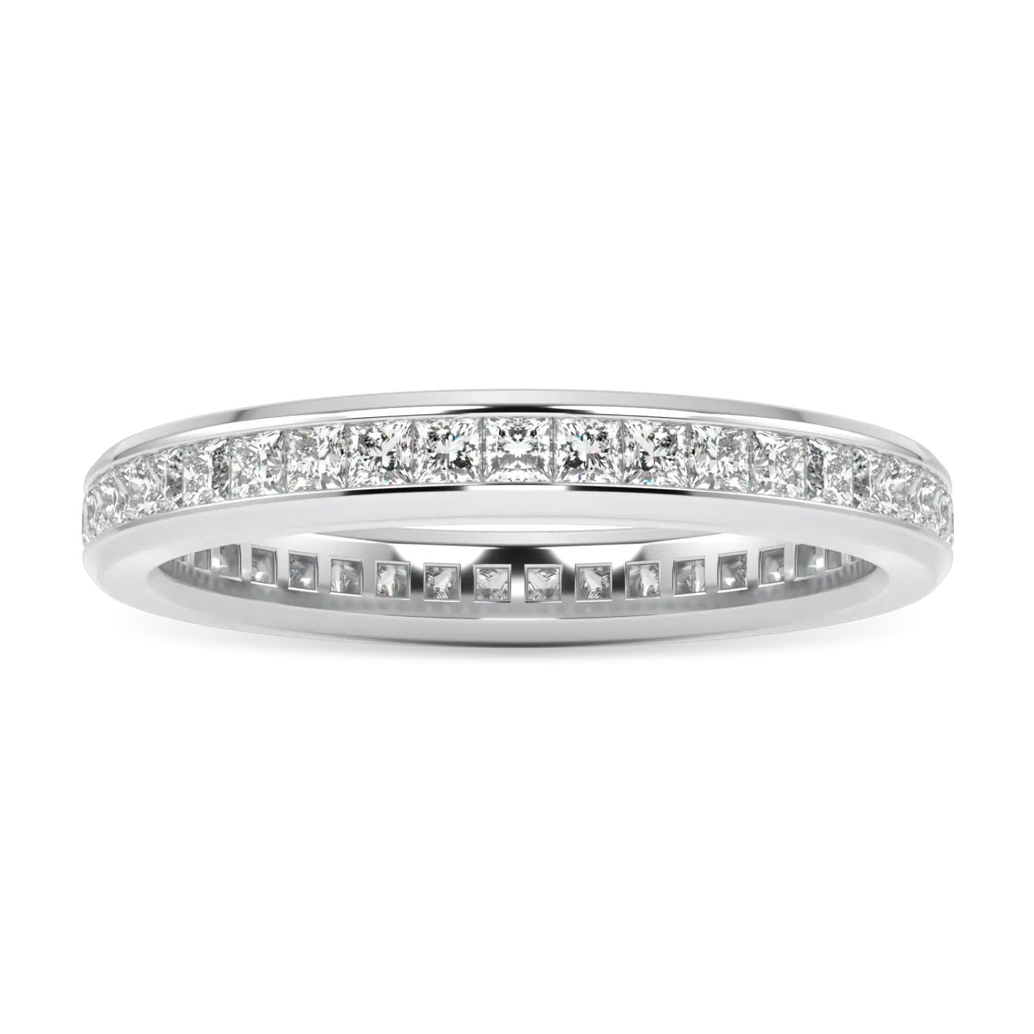 Blacklock Brilliance 40 collection Full Diamond band in Platinum — side view