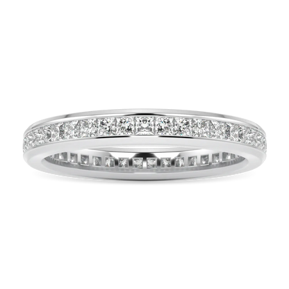 Blacklock Brilliance 40 collection Full Diamond band in Platinum — side view