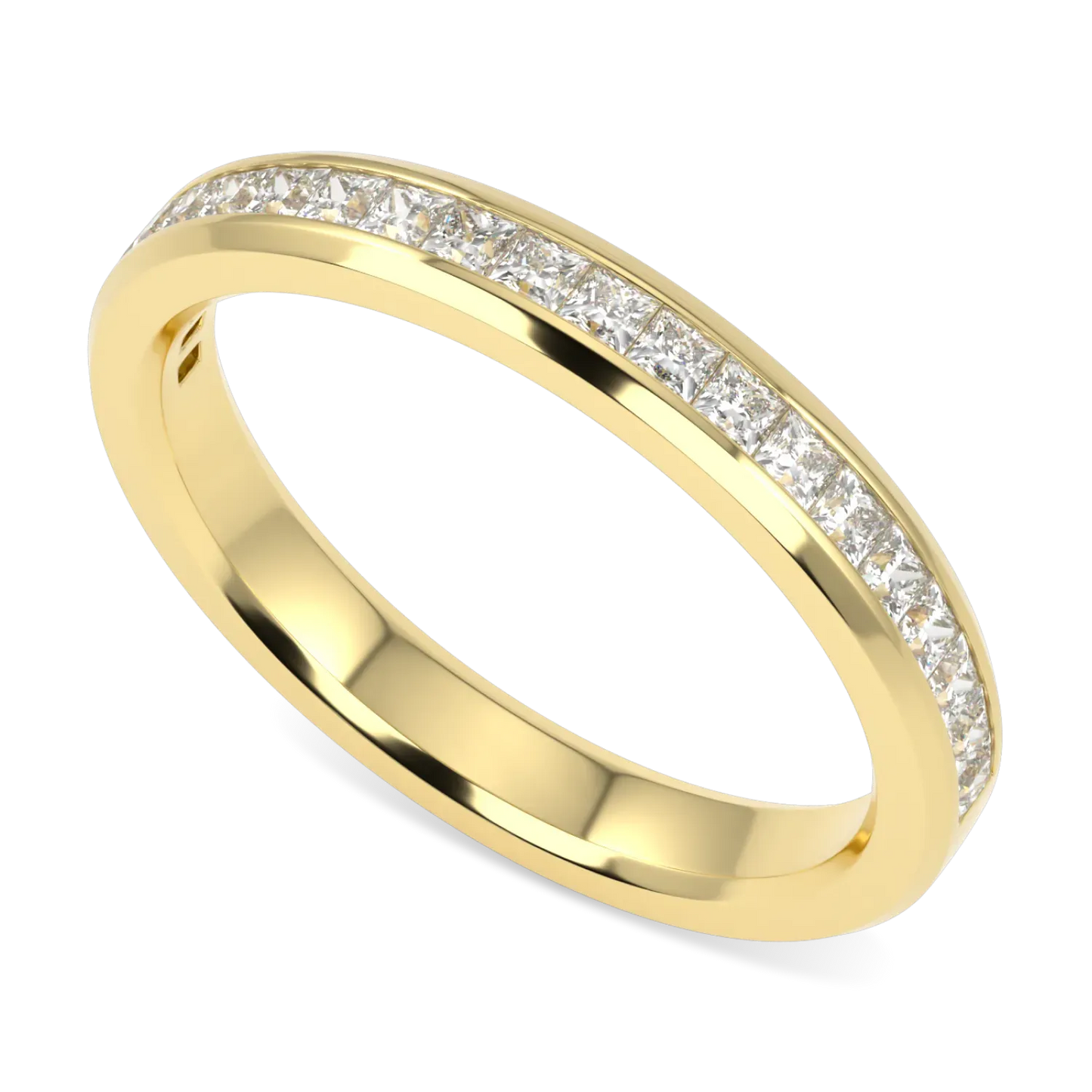 Blacklock Brilliance 40 half diamond band in 18ct Yellow Gold