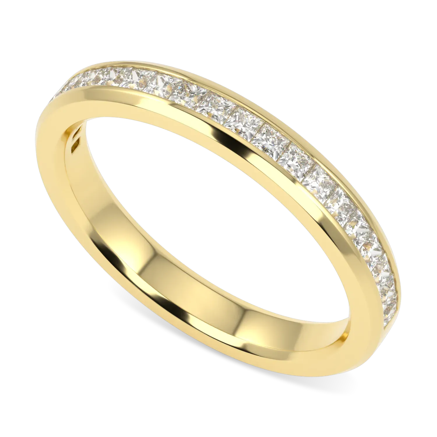 Blacklock Brilliance 40 half diamond band in 18ct Yellow Gold