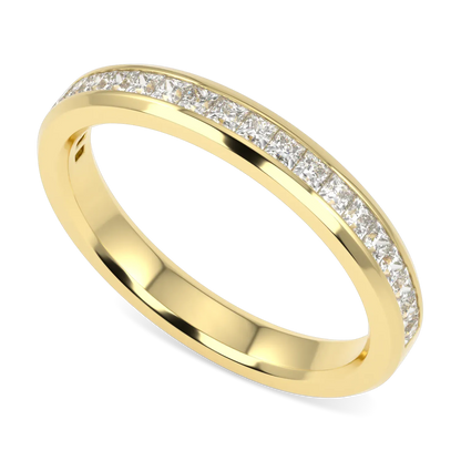 Blacklock Brilliance 40 half diamond band in 18ct Yellow Gold