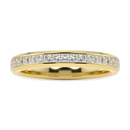 18ct Yellow Gold Half Diamond band from Blacklock's Brilliance 40 collection — side view
