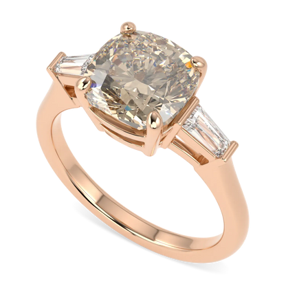 Blacklock Champagne Diamond ring in 18ct Rose Gold
