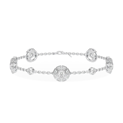 Blacklock Cipher collection bracelet in 18ct White Gold with Diamond