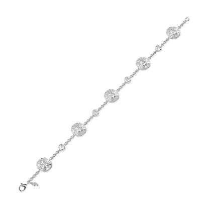 18ct White Gold Diamond bracelet from Blacklock's Cipher collection — side view