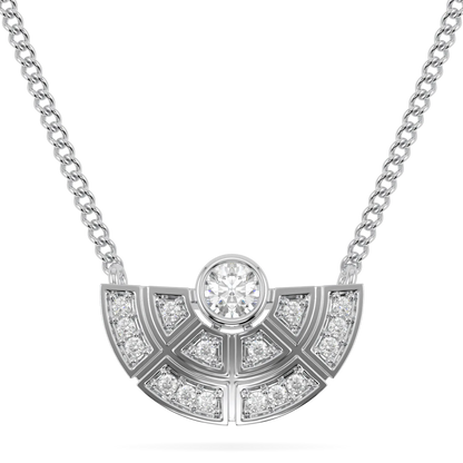 18ct White Gold Diamond pendant from Blacklock's Cipher collection