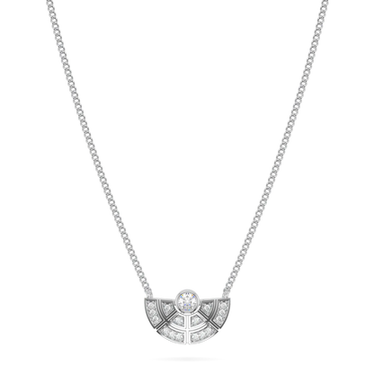 Cipher collection pendant featuring Diamond set in 18ct White Gold, Blacklock Jewellery — front on view