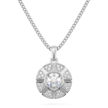 Blacklock Cipher diamond pendant in 18ct White Gold