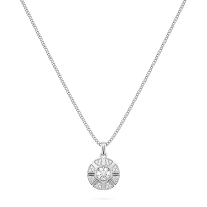 18ct White Gold Diamond pendant from Blacklock's Cipher collection — front on view