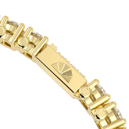Blacklock Classic tennis bracelet in Yellow Gold — catch close up view
