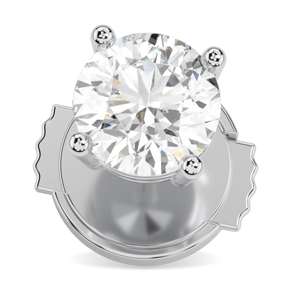 Blacklock Classic 1.40cts diamond stud earrings in Platinum — close up