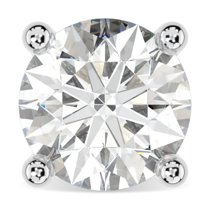 Platinum Diamond stud earrings 1.00cts from Blacklock's Classic collection — straight on view