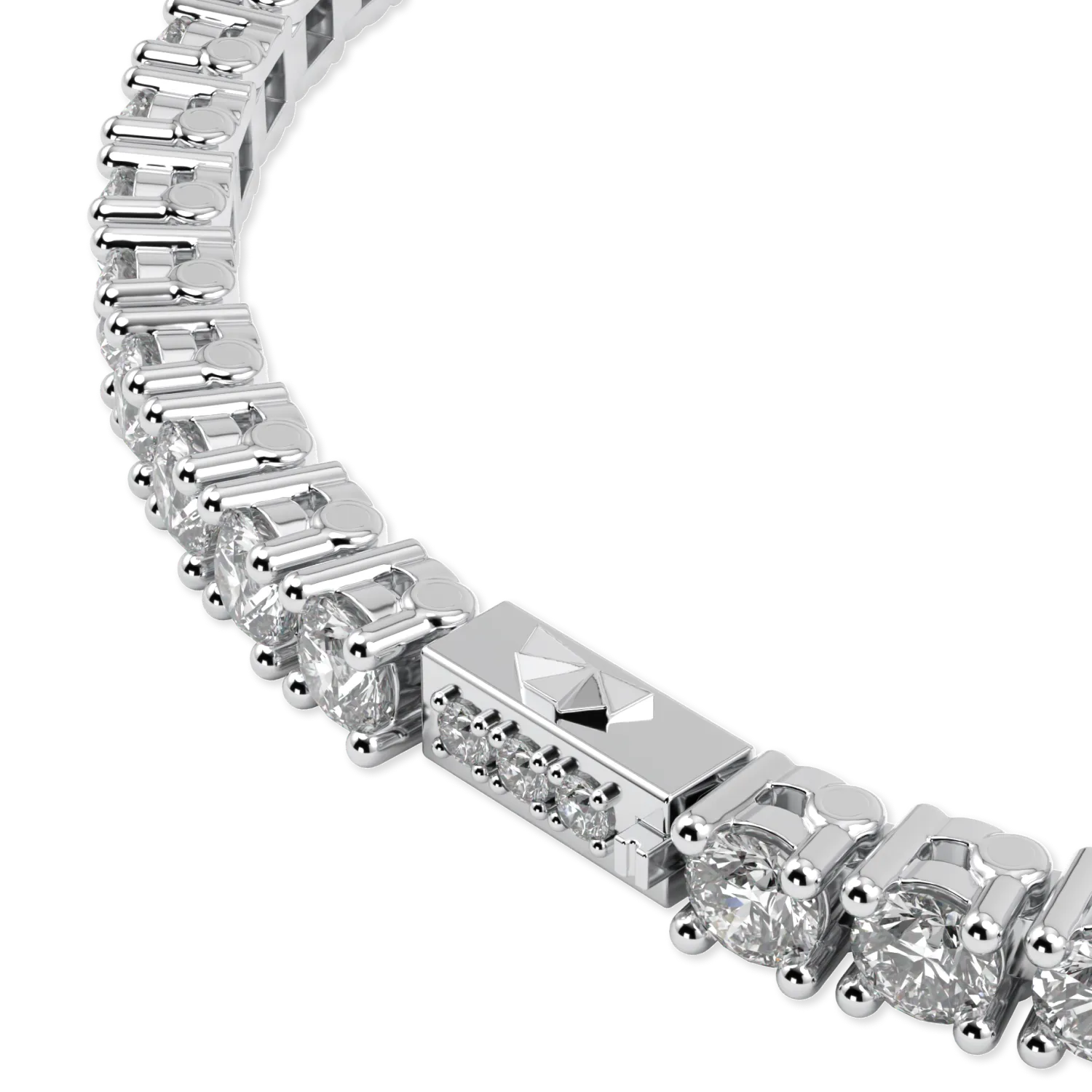 Platinum Diamond 5.90cts tennis bracelet from Blacklock's Classic collection — close-up