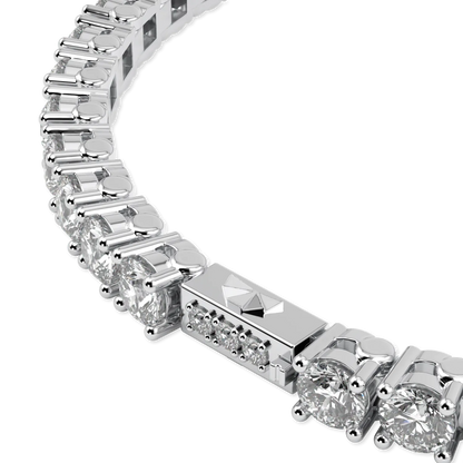 Blacklock Platinum 10.25cts Diamond Tennis Bracelet by Blacklock Jewellery, Classic collection — close up