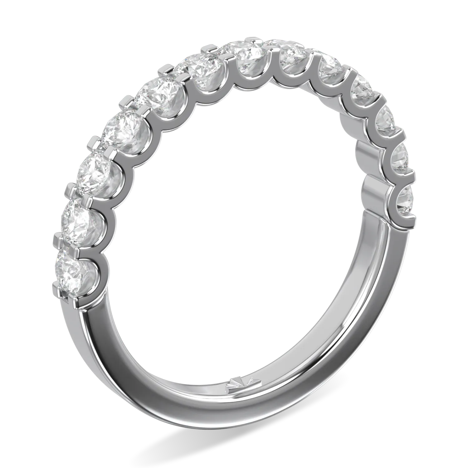 0.66cts Platinum Eternity ring from Blacklock's Classic collection — side view