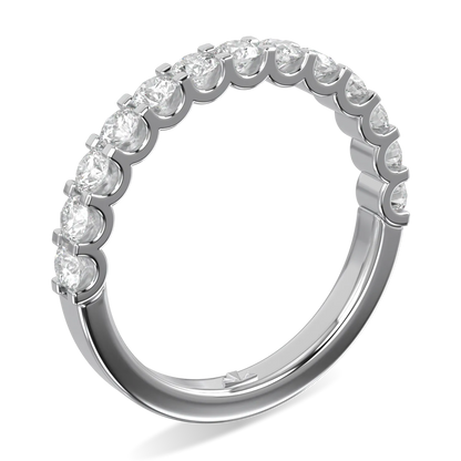 0.66cts Platinum Eternity ring from Blacklock's Classic collection — side view