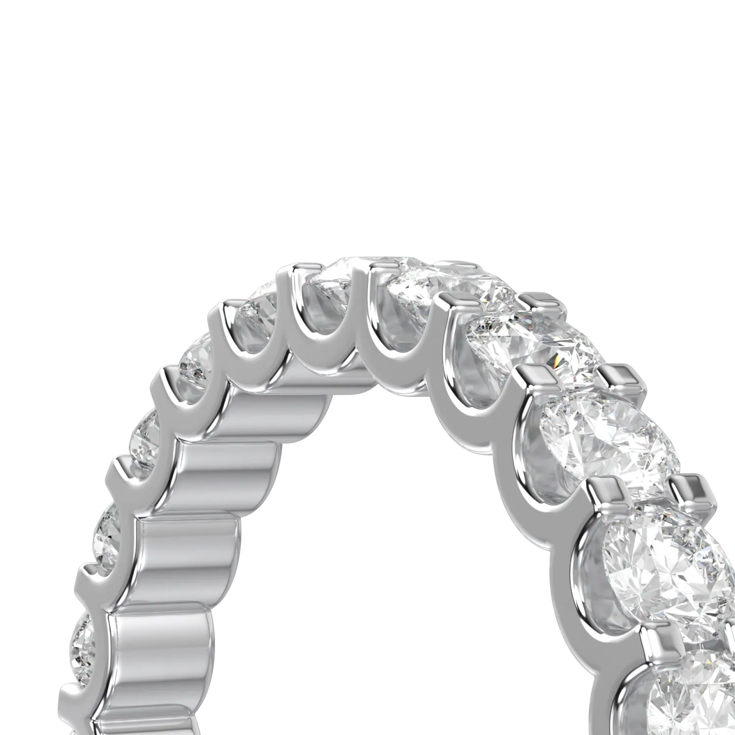 Classic collection 0.66cts Eternity ring set in Platinum, Blacklock Jewellery — detail view