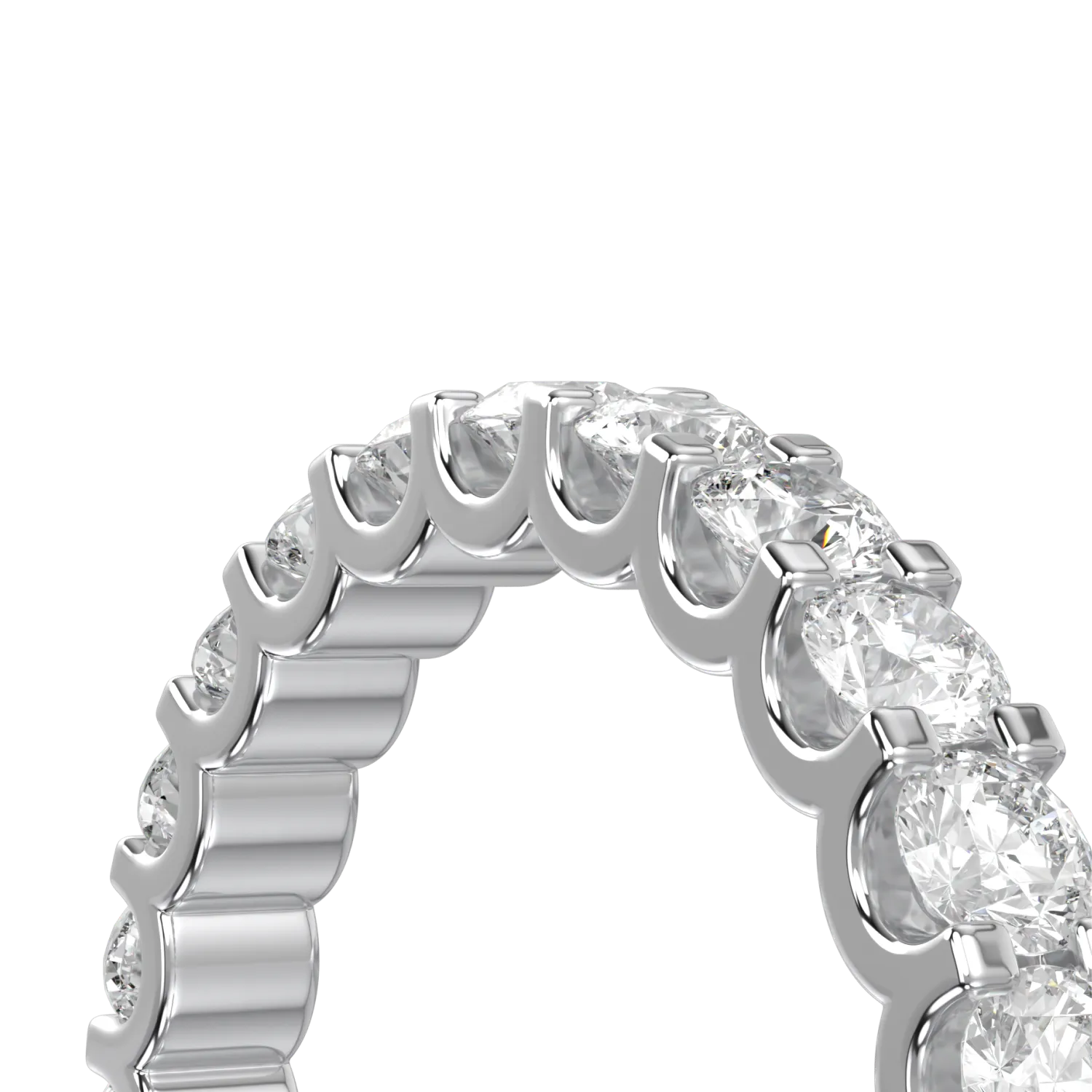 Classic collection 0.66cts Eternity ring set in Platinum, Blacklock Jewellery — detail view