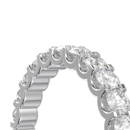 Classic collection 0.66cts Eternity ring set in Platinum, Blacklock Jewellery — detail view