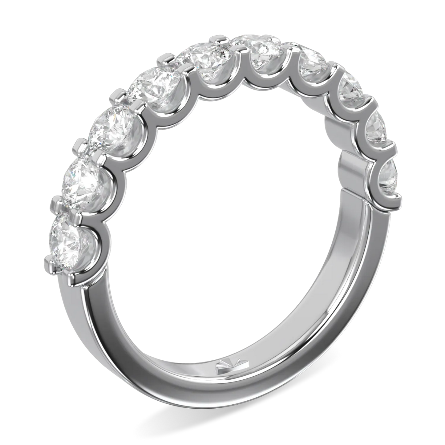 Blacklock Classic 1.00cts Eternity ring in Platinum — side view