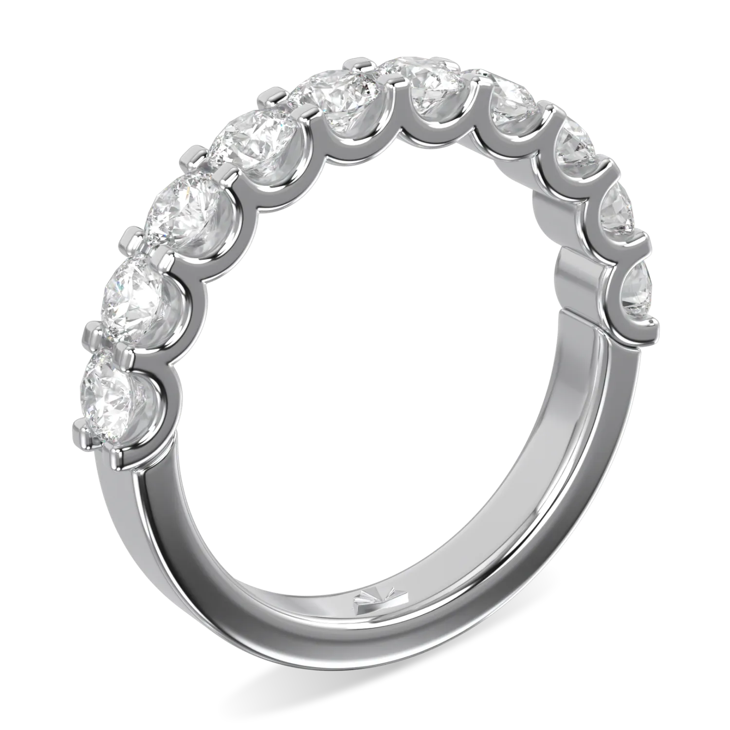 Blacklock Classic 1.00cts Eternity ring in Platinum — side view