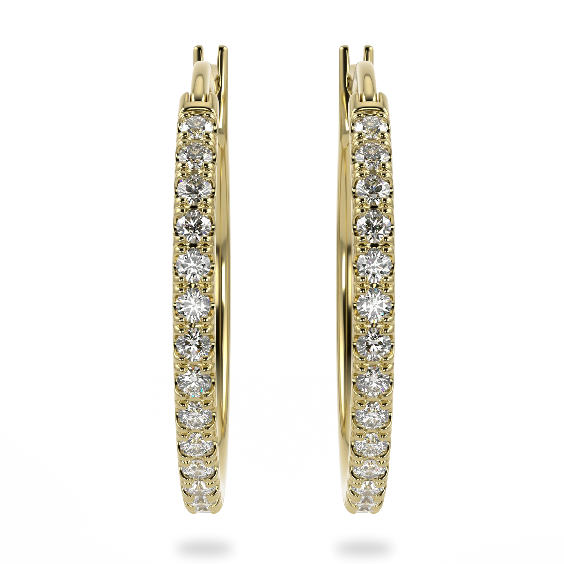 Classic collection hoop earrings set in Yellow Gold, Blacklock Jewellery