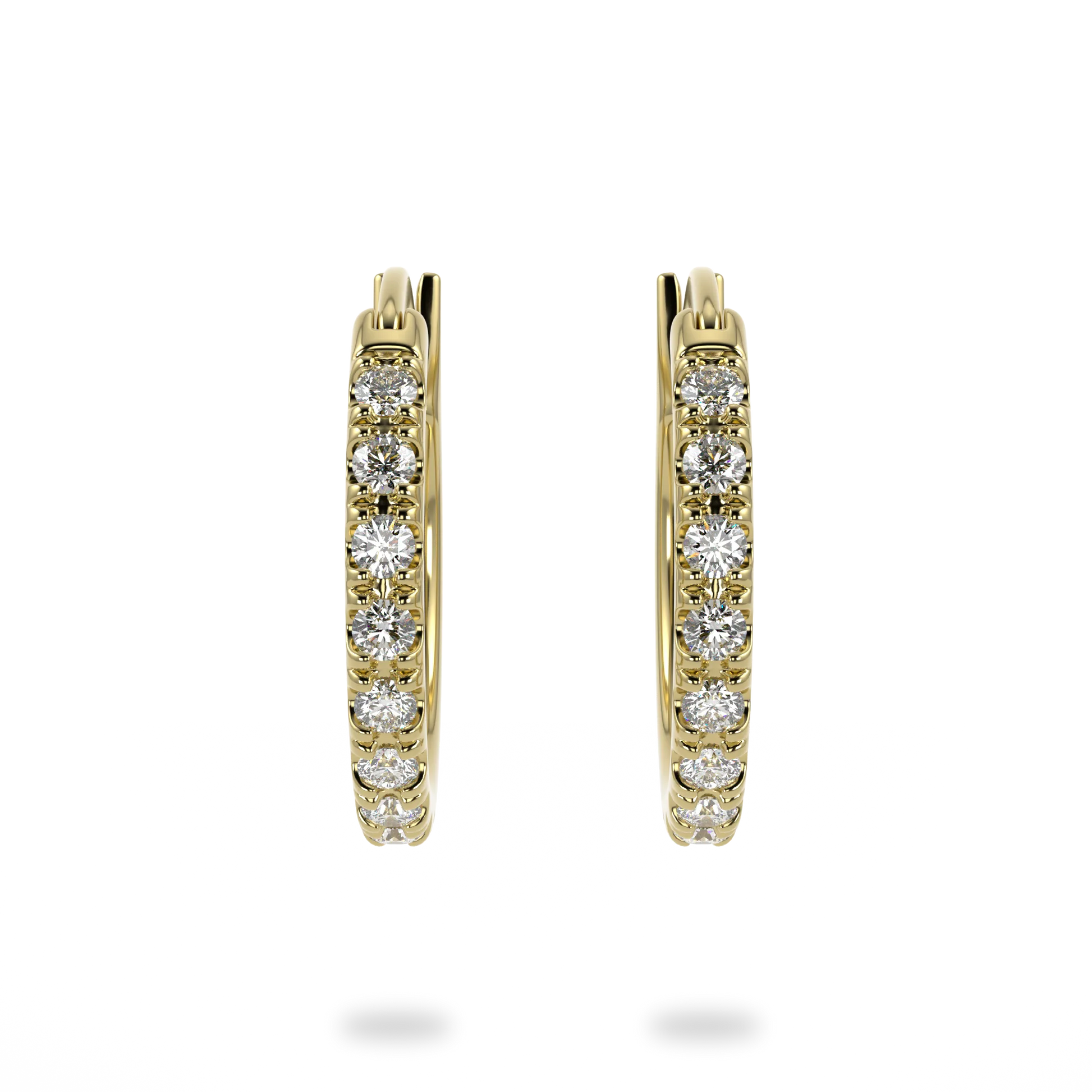 Classic Yellow Gold Small Hoop Earrings by Blacklock Jewellery, Classic collection