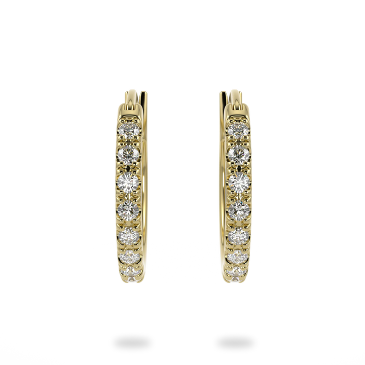 Classic Yellow Gold Small Hoop Earrings
