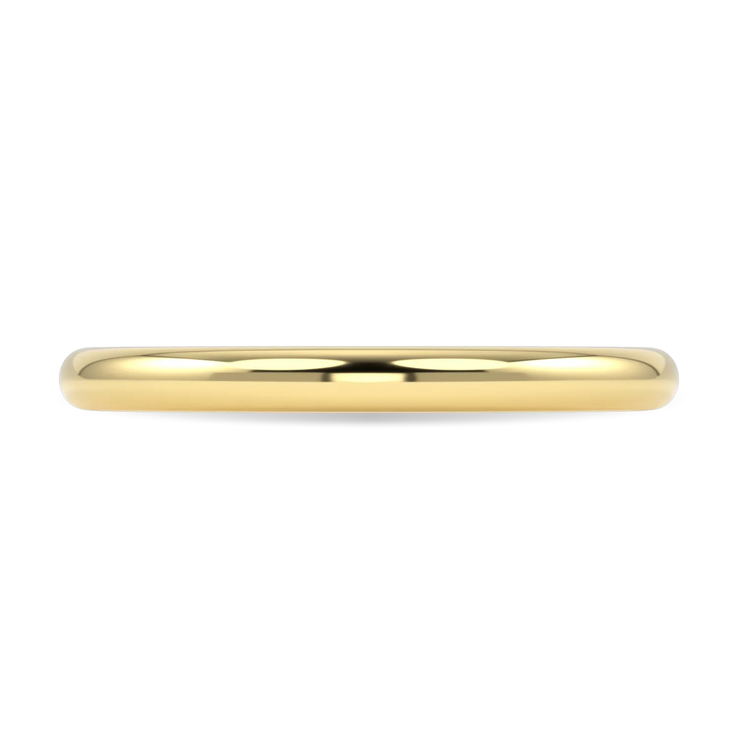 Blacklock Cove 2mm wedding band in 18ct Yellow Gold — detail view