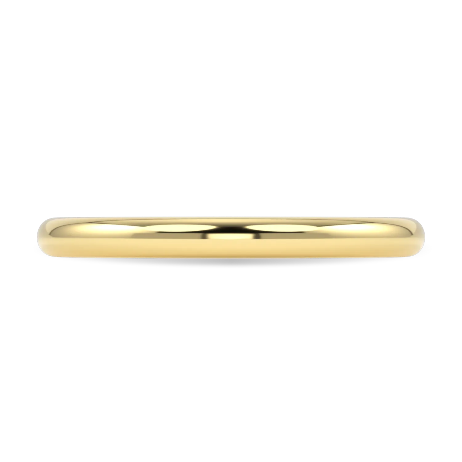 Blacklock Cove 2mm wedding band in 18ct Yellow Gold — detail view