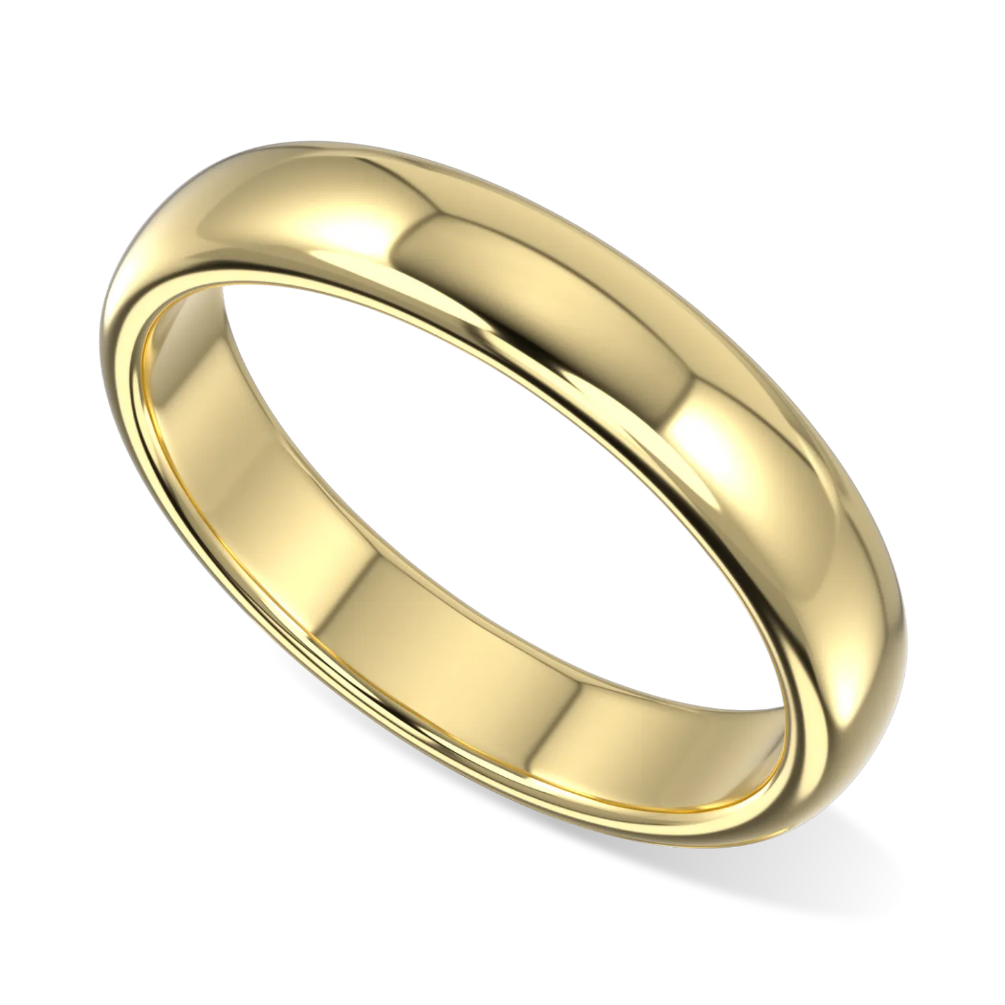 Blacklock Cove 4mm wedding band in Yellow Gold