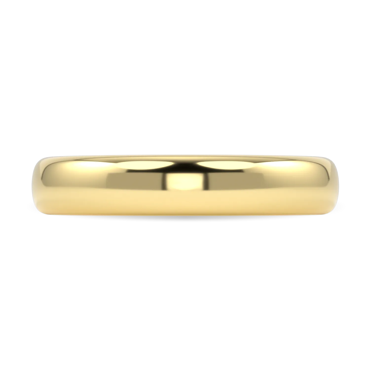 Cove collection 4mm wedding band set in 18ct Yellow Gold, Blacklock Jewellery — detail view