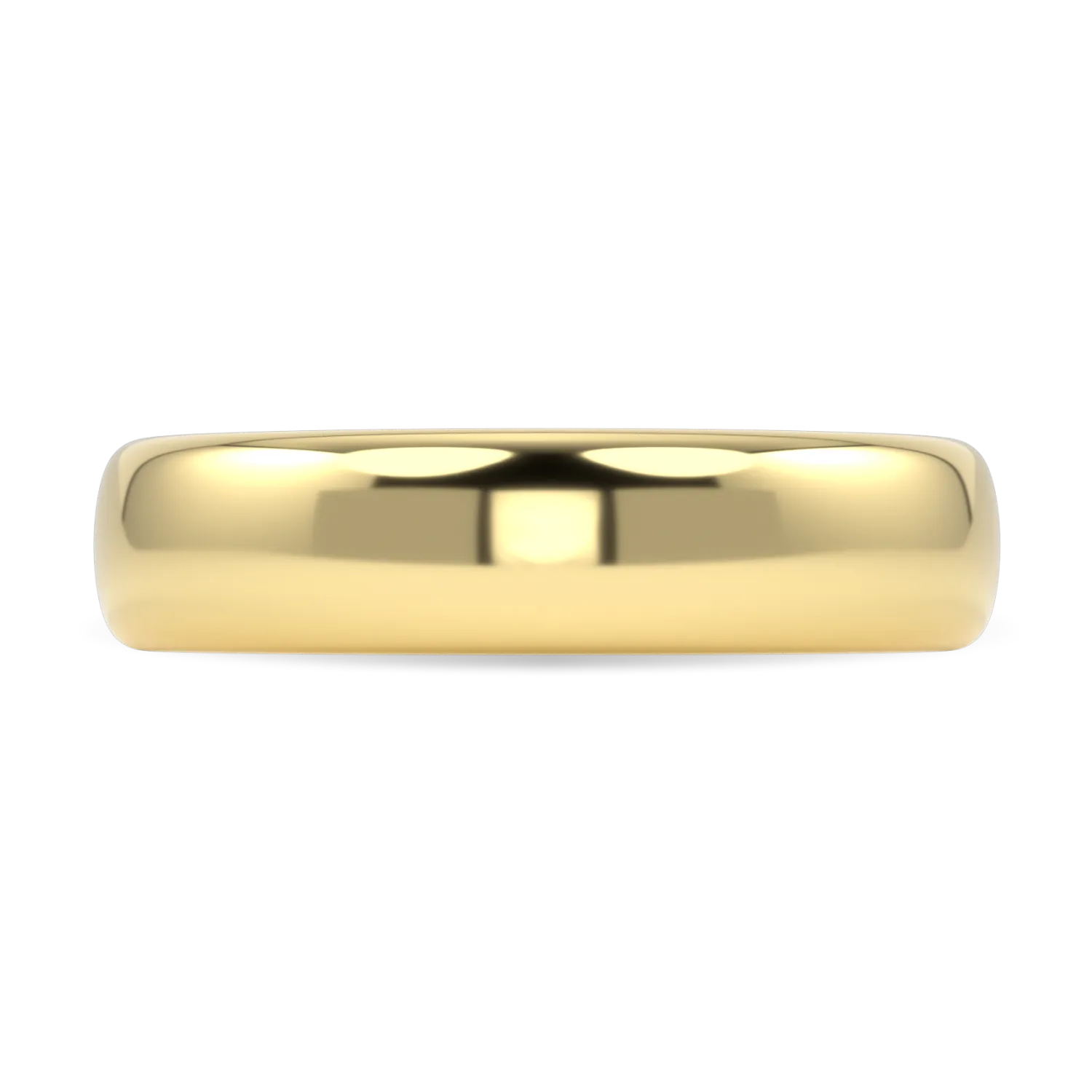 Blacklock Cove 5mm wedding band in 18ct Yellow Gold — close-up