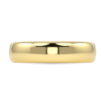 Blacklock Cove 5mm wedding band in 18ct Yellow Gold — close-up