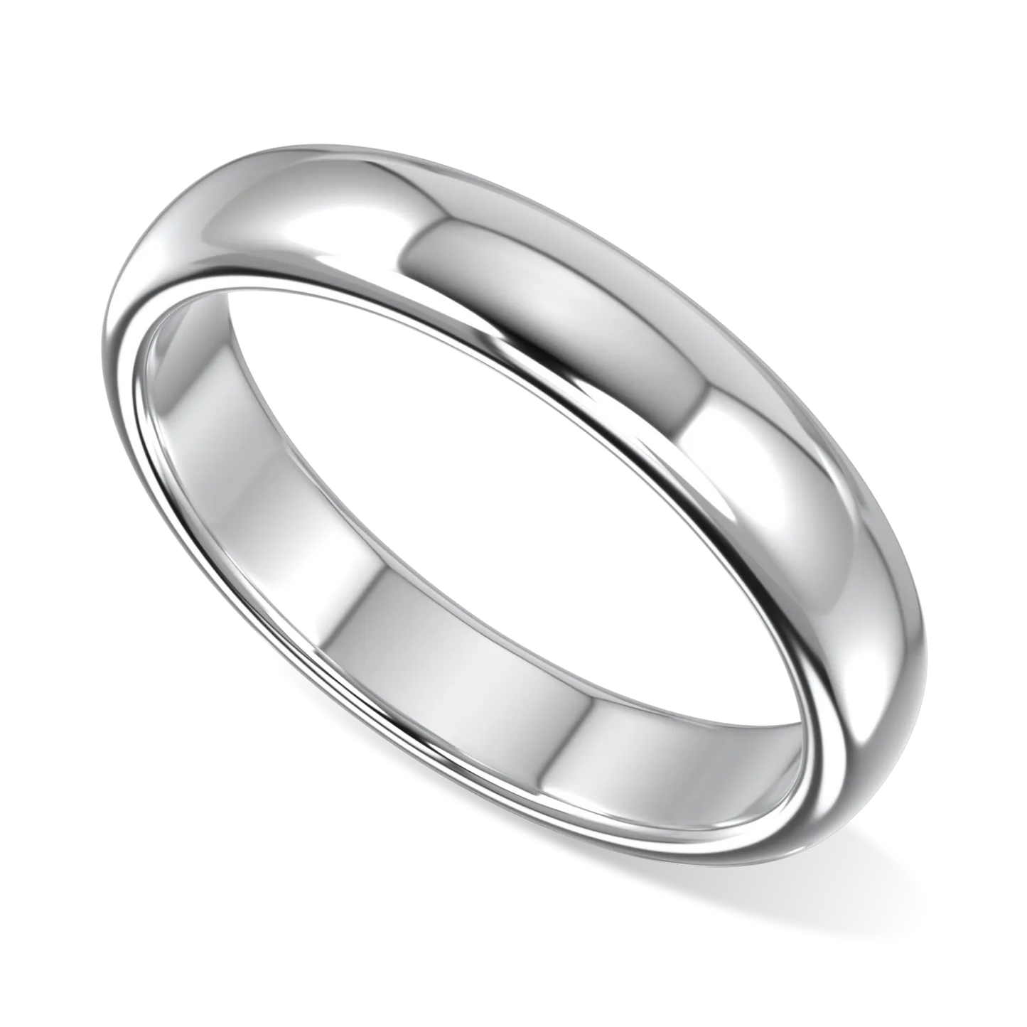 Gents 4mm Platinum Wedding Band by Blacklock Jewellery, Cove collection