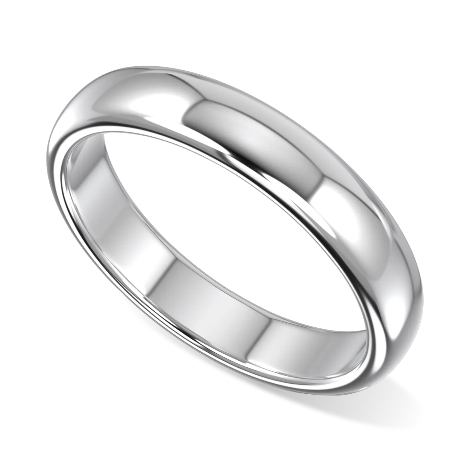 Gents 4mm Platinum Wedding Band by Blacklock Jewellery, Cove collection
