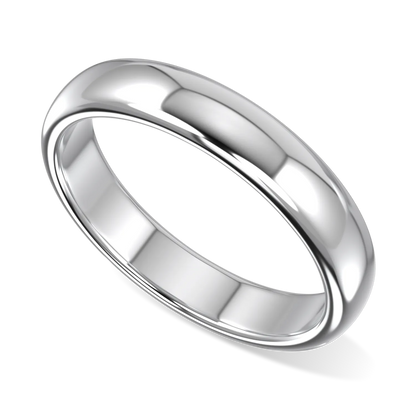 Gents 4mm Platinum Wedding Band by Blacklock Jewellery, Cove collection