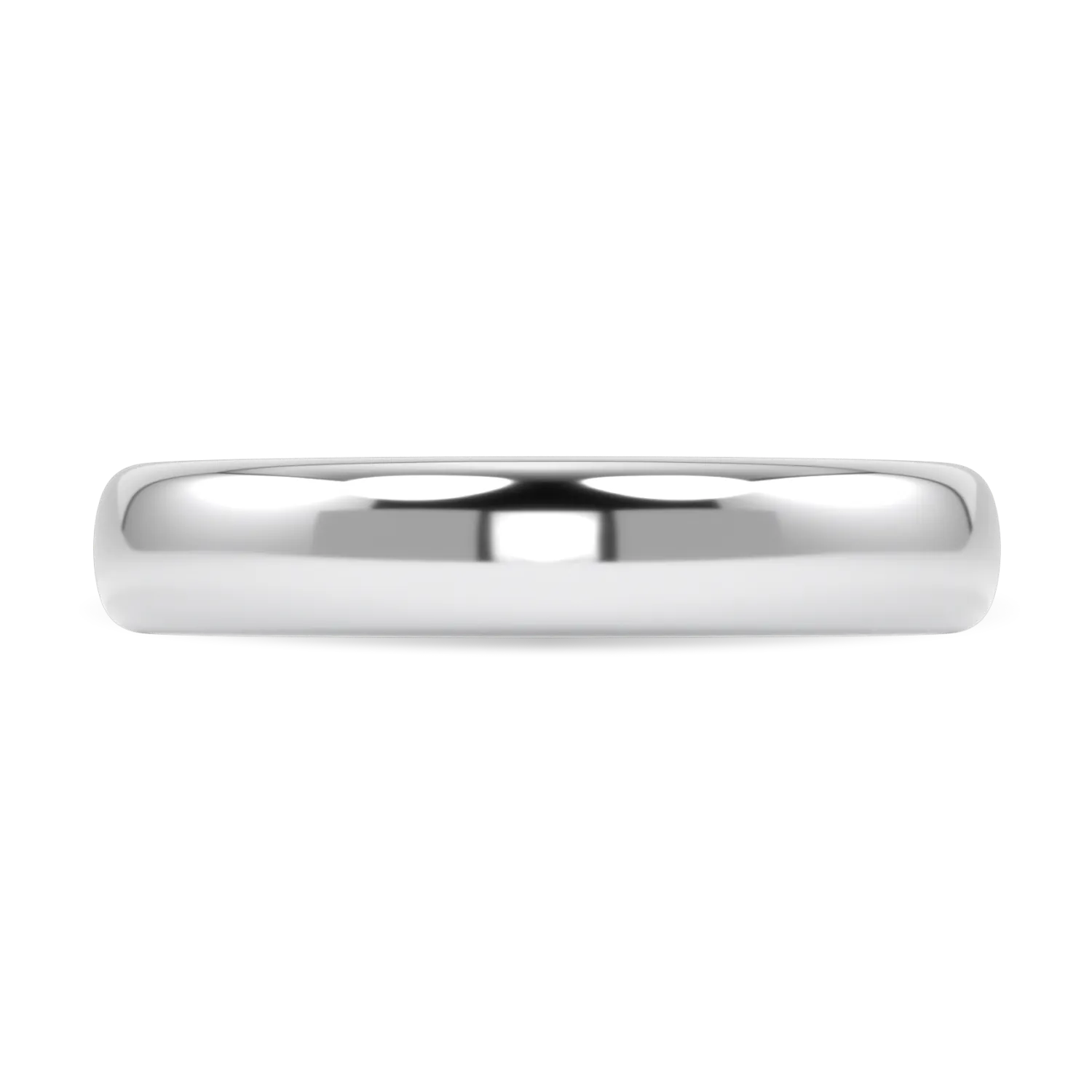 4mm Platinum wedding band from Blacklock's Cove collection — detail view