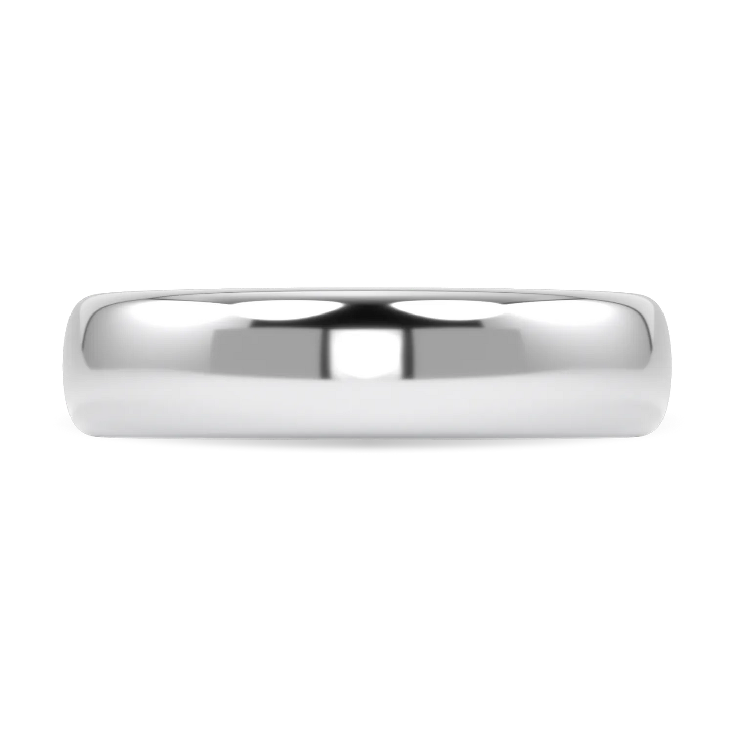 Gents Platinum 5mm Wedding Band by Blacklock Jewellery, Cove collection — close-up