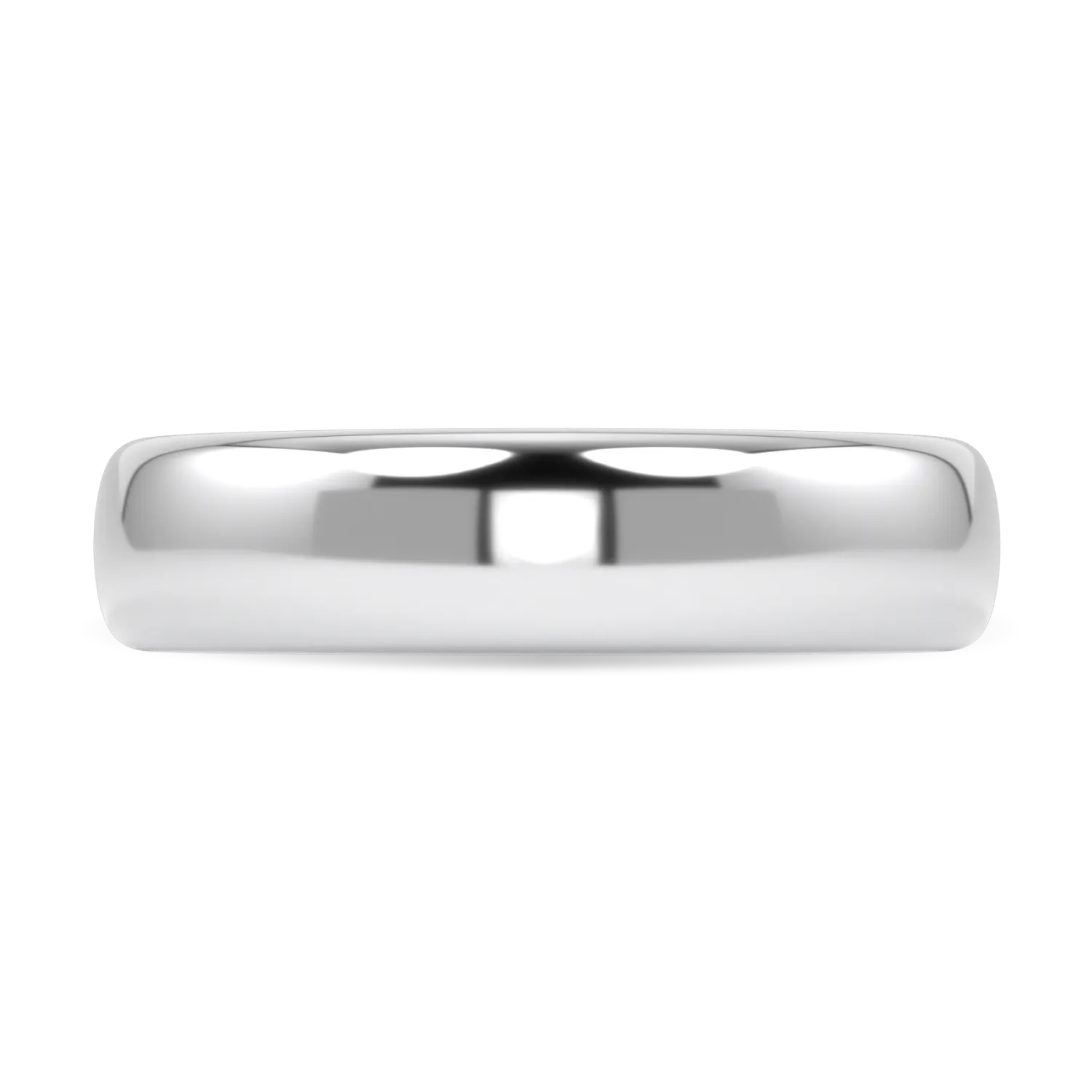 Gents Platinum 5mm Wedding Band by Blacklock Jewellery, Cove collection — close-up